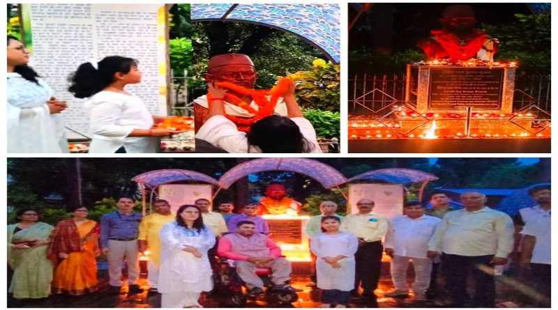 पंडित राज कुमार शुक्ल की 150वीं जयंती पर किया याद, 151 दीपों से दी श्रद्धांजलि