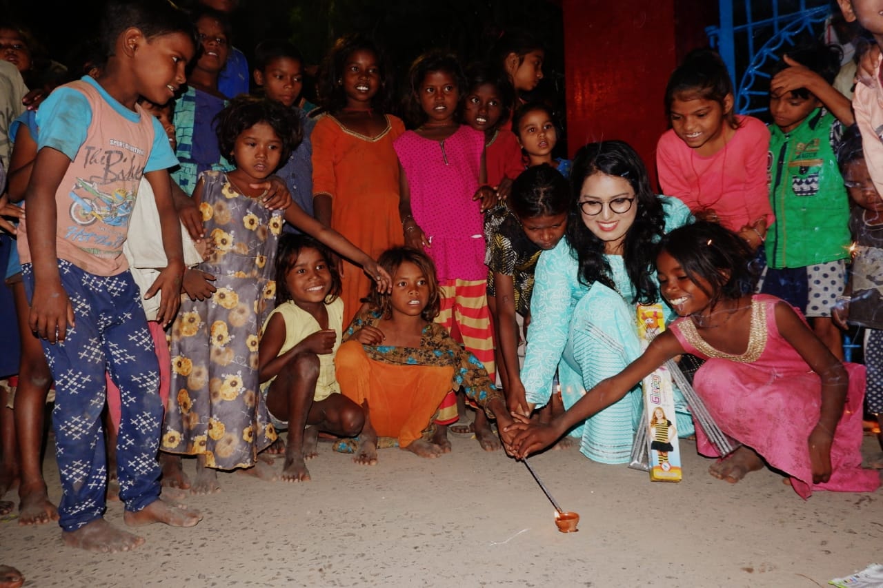 Diwali Celebration in slum area