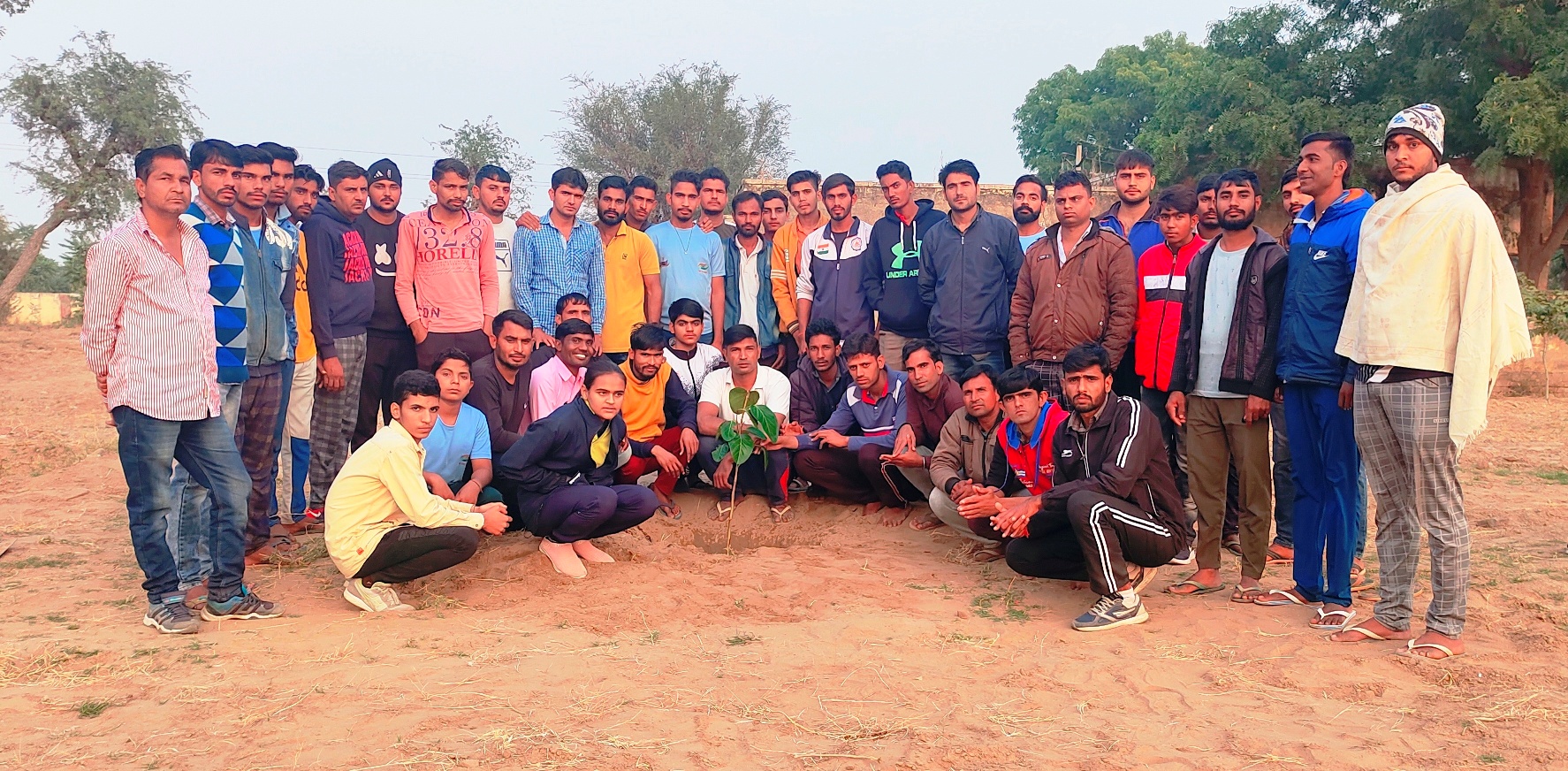 Trees Plantation Around Playground