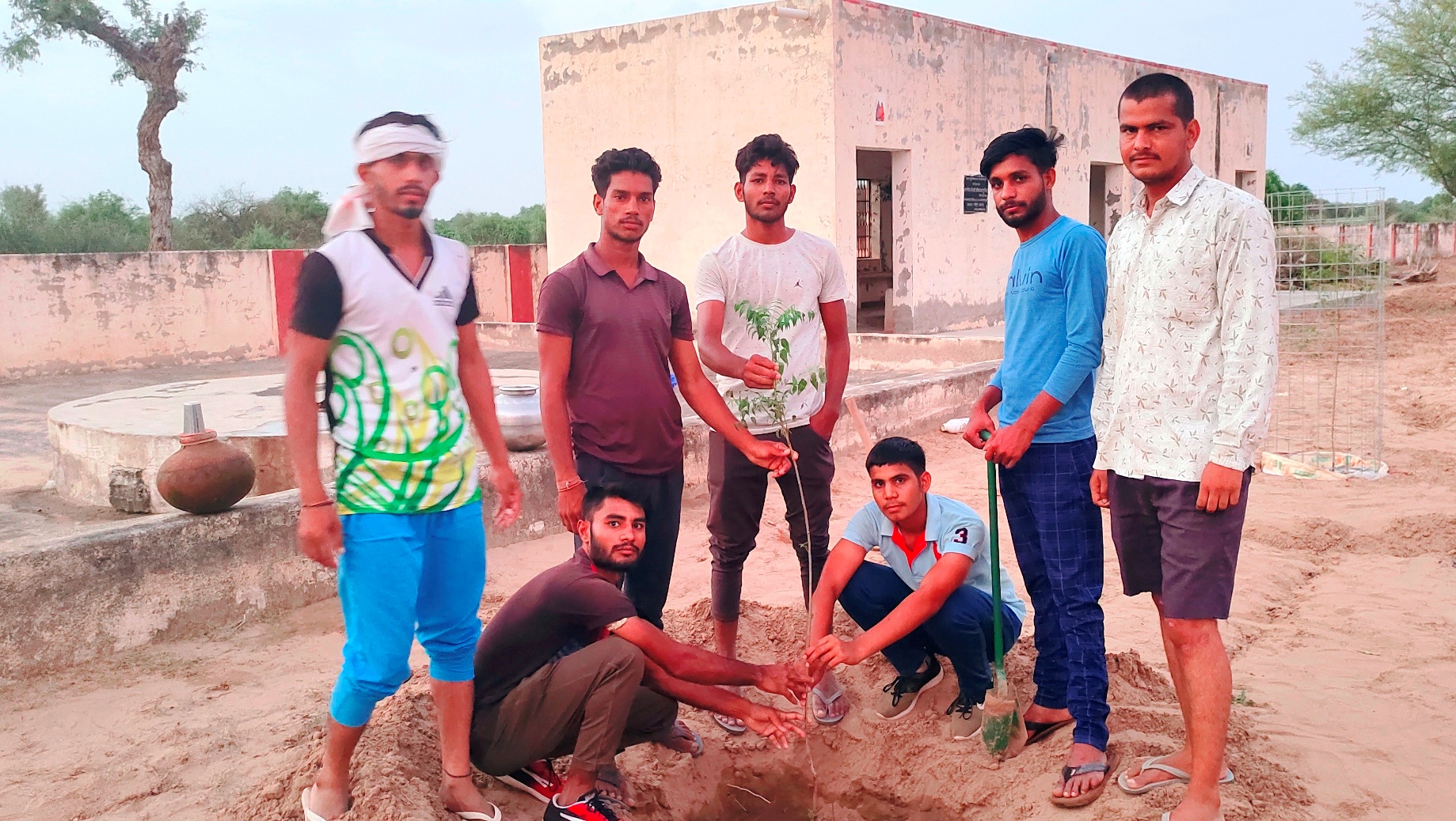 Tree Plantation in Cemetery