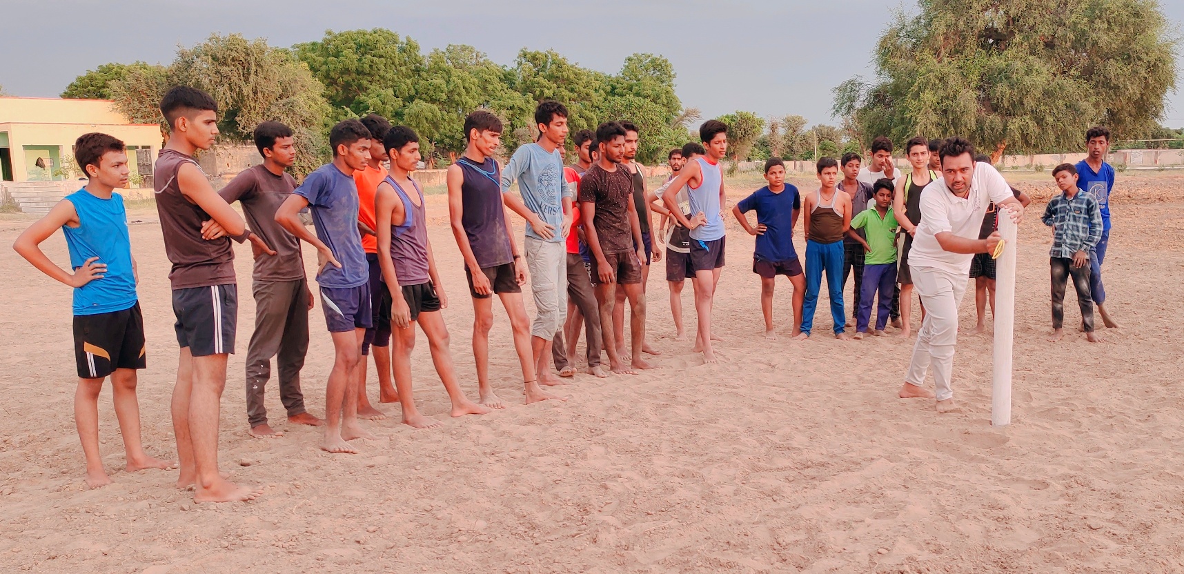 Our LBFC Sports Coach Conducting KHO - KHO Game Practice