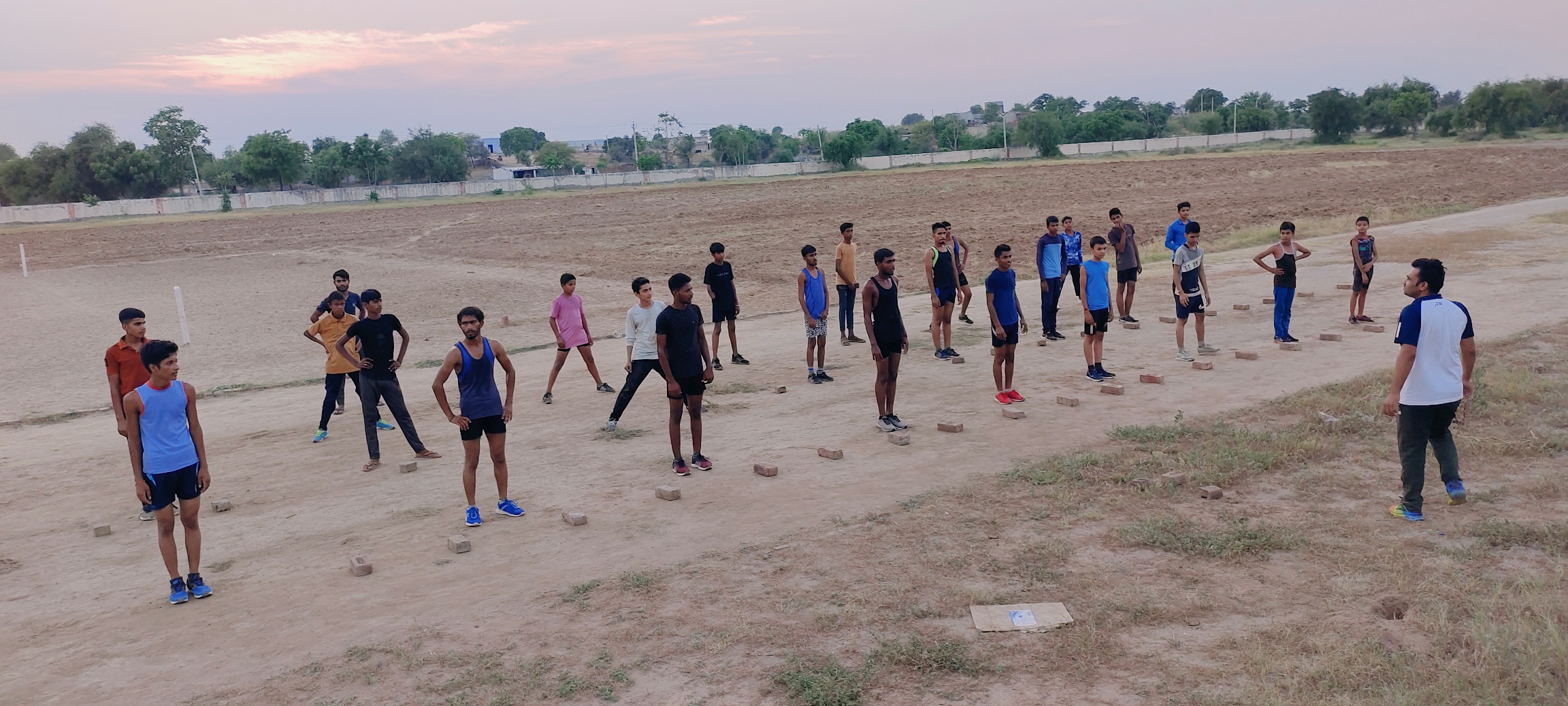 OUR LBFC SPORTS COACH CONDUCTING GAME PRACTICE
