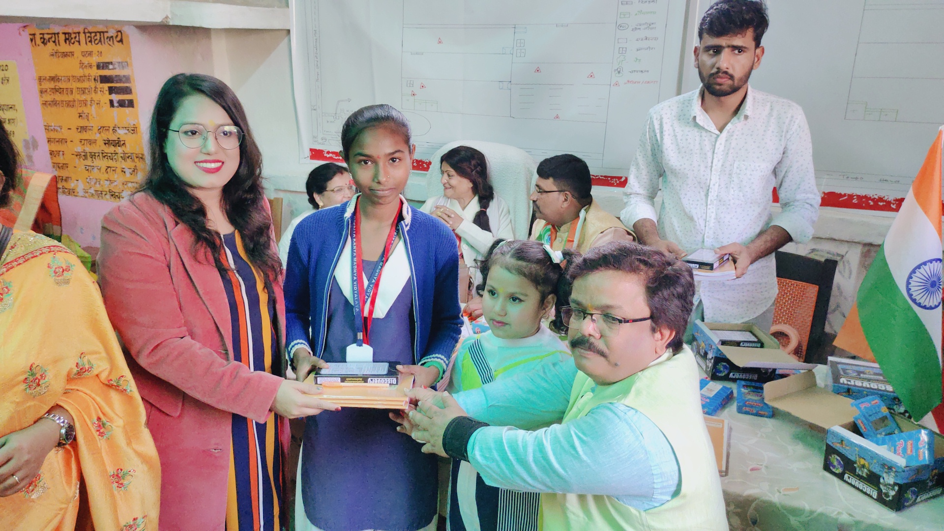 Distributing Study Materials to Needy Childrens